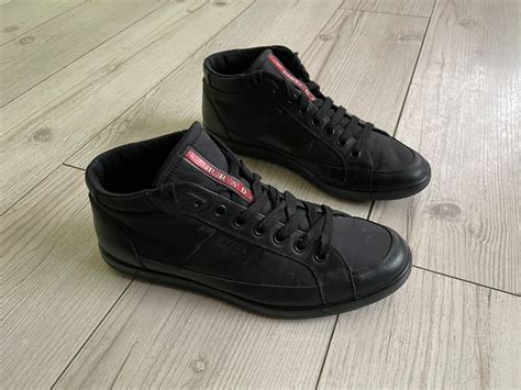 sneakers prada saldi|Prada high top sneakers women's.